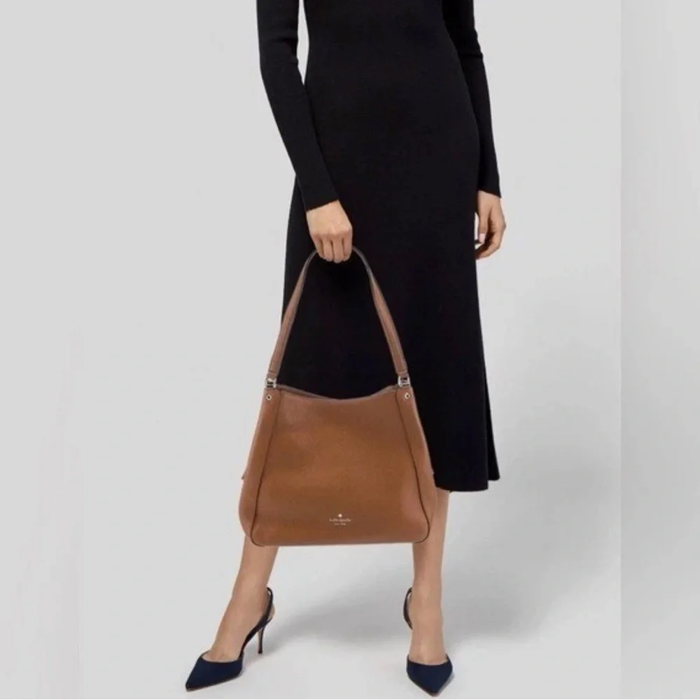 Kate Spade Leila Triple Compartment Shoulder Bag / Warm Brown / BRAND NEW / NWT - Picture 8 of 8